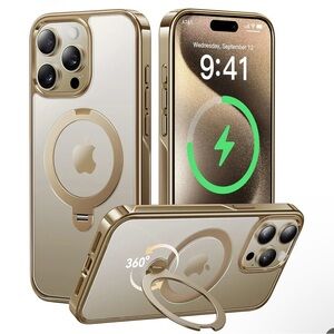 CASEKOO Titanium 360° Rotatable Magnetic Stand for iPhone 16 Pro Max Case